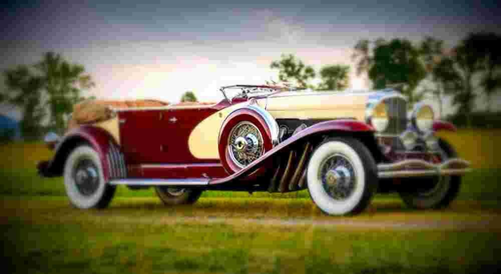 1933 Duesenberg Model SJ Sweep Panel Phaeton LaGrande A4 Photo Print