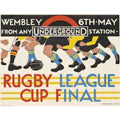 1933 Rugby League Challenge Cup Final Prin Vintage Retro Advert Poster A4 Photo