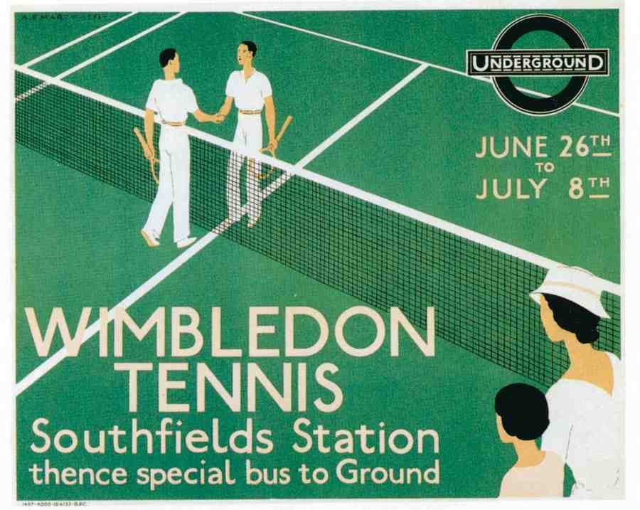 1933 Wimbledon London Advert A4 Photo Print