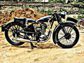 1933 bsa b33 motorbike A4 Photo Print