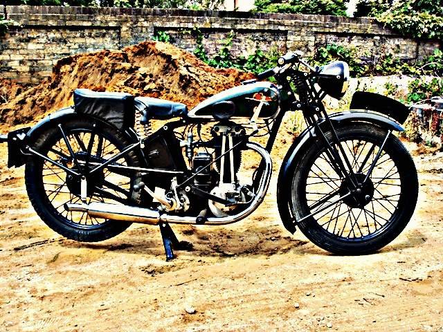 1933 bsa b33 motorbike A4 Photo Print