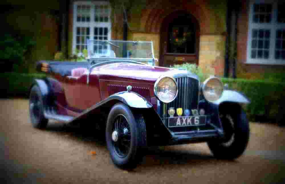 1934 Bentley 3 half  Litre Tourer A4 Photo Print