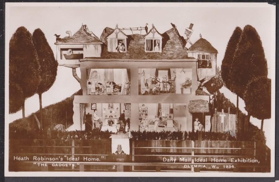 1934 Daily Mail Ideal Home Exhibition Heath Robinson s Vintage A4 Photo Print