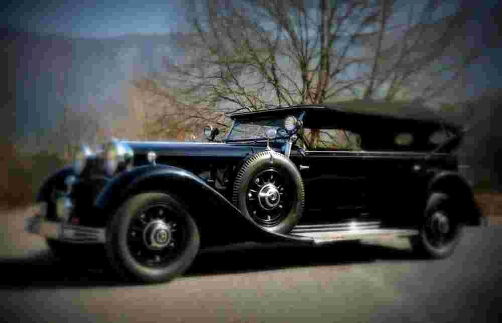 1934 Mercedes Benz 500 Nurburg Offener Tourenwagen A4 Photo Print