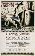 1934 Steamer Cruises London Vintage Advert A4 Photo Print