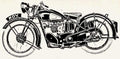 1934 mov motorbike A4 Photo Print