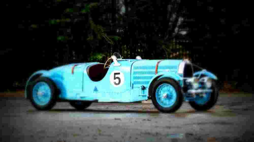 1935 Bugatti Type 57 Torpedo Tourist Trophy A4 Photo Print