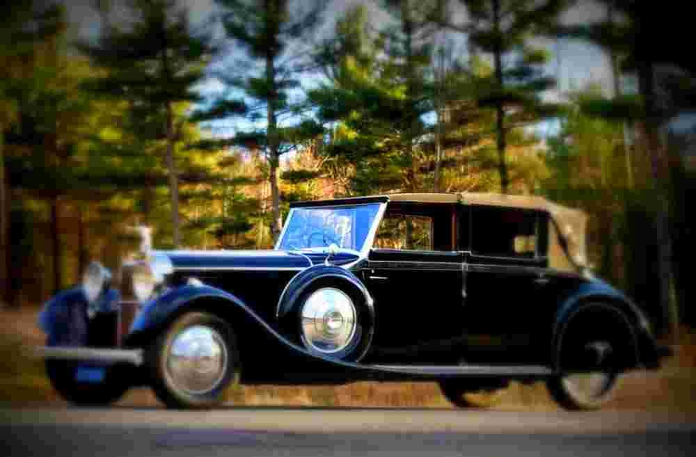 1935 Hispano Suiza J12 Cabriolet deVille Rippon Brothers A4 Photo Print
