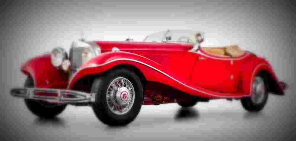 1935 Mercedes Benz 500K Roadster A4 Photo Print