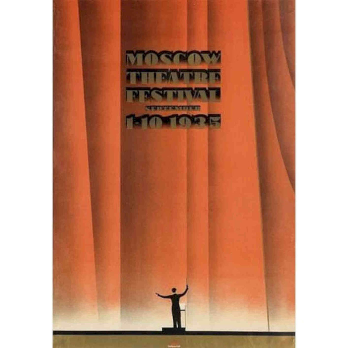 1935 Moscow Theatre Festival Tourism Vi Vintage Retro Advert Poster A4 Photo Pr
