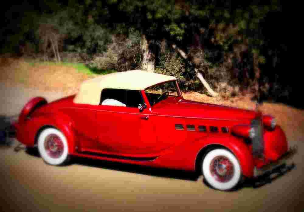 1935 Packard Super Eight Coupe Roadster A4 Photo Print