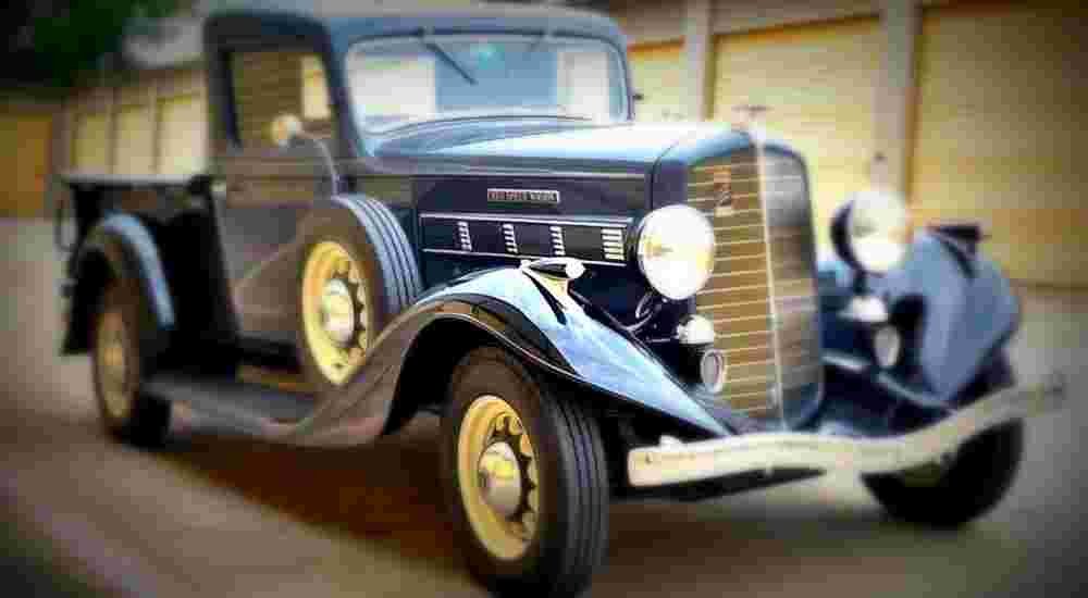 1935 Reo Speedwagon Pickup A4 Photo Print