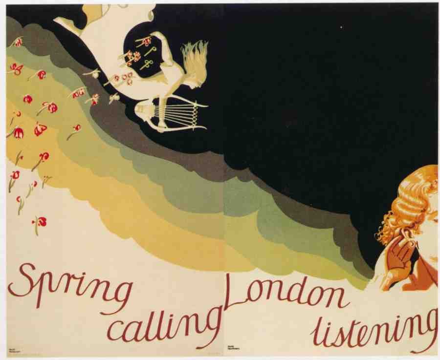 1935 Spring Calling London Advert A4 Photo Print