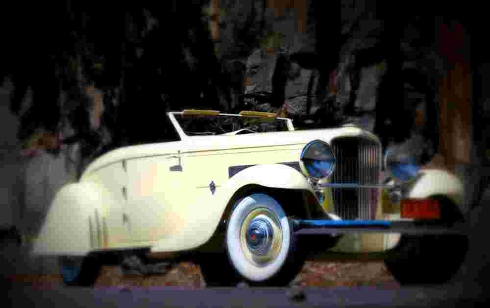 1935 duesenberg model jn 560 convertible coupe rollston bohman schwartz A4 Photo Print