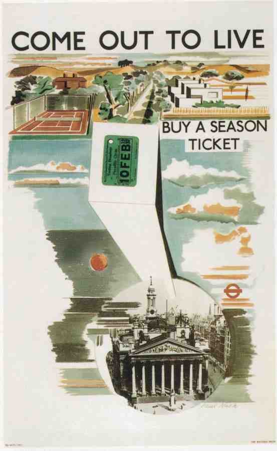 1936 Come Out To Live London Advert A4 Photo Print