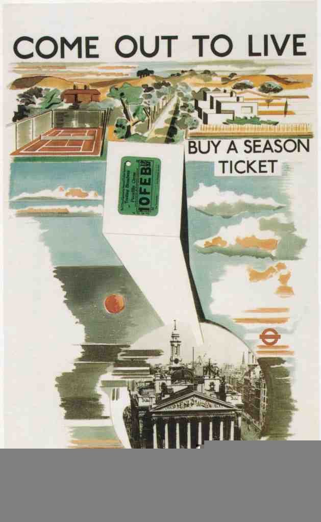 1936 Come Out To Live London Vintage Advert A4 Photo Print