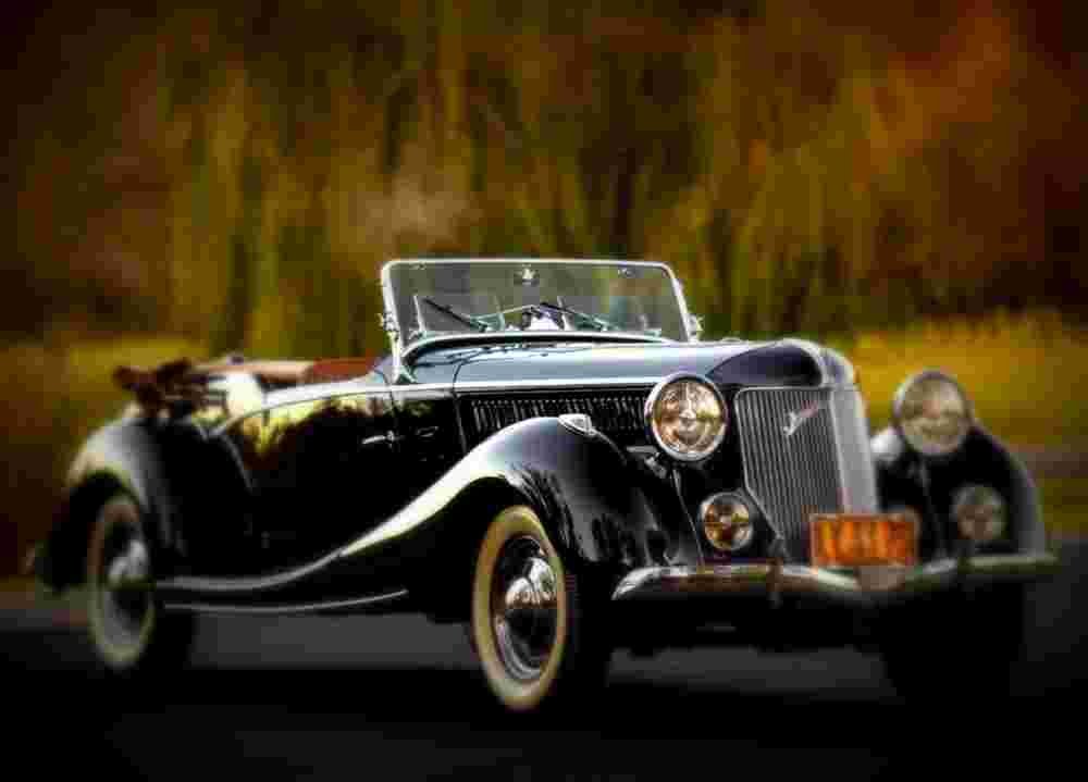 1936 Jensen Ford Tourer A4 Photo Print
