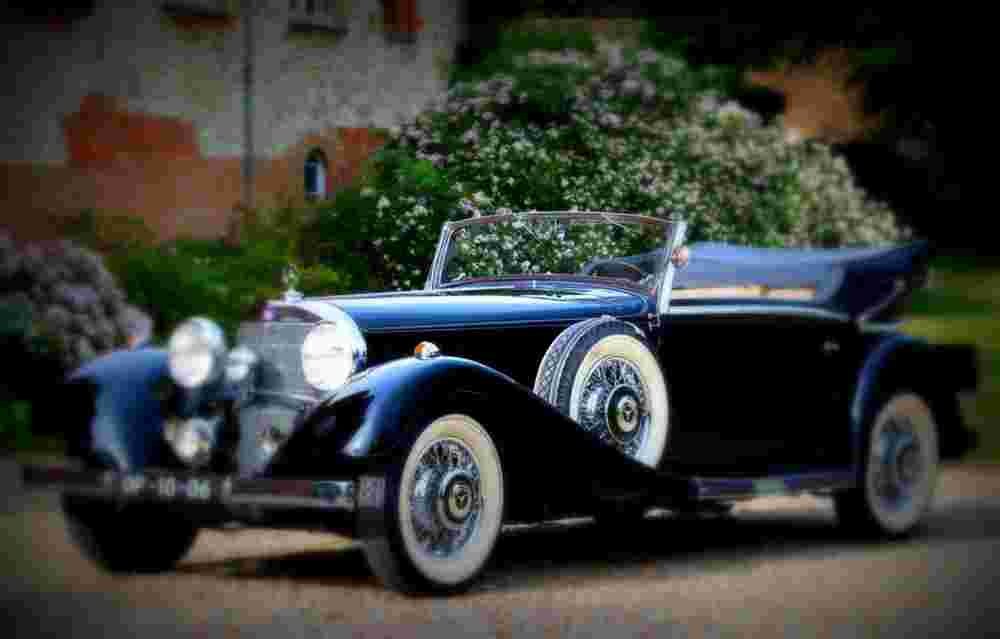 1936 Mercedes Benz 500K Cabriolet C Sindelfingen A4 Photo Print