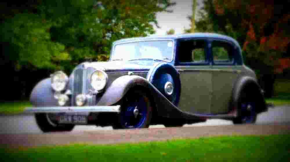 1937 Autovia Saloon Mulliner A4 Photo Print