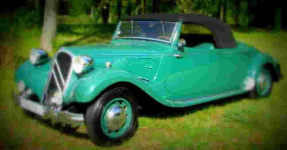 1937 Citroen Traction 11B Cabriolet A4 Photo Print