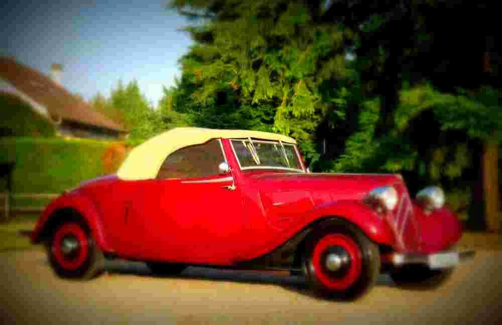 1937 Citroen Traction Avant 11CV Cabriolet A4 Photo Print