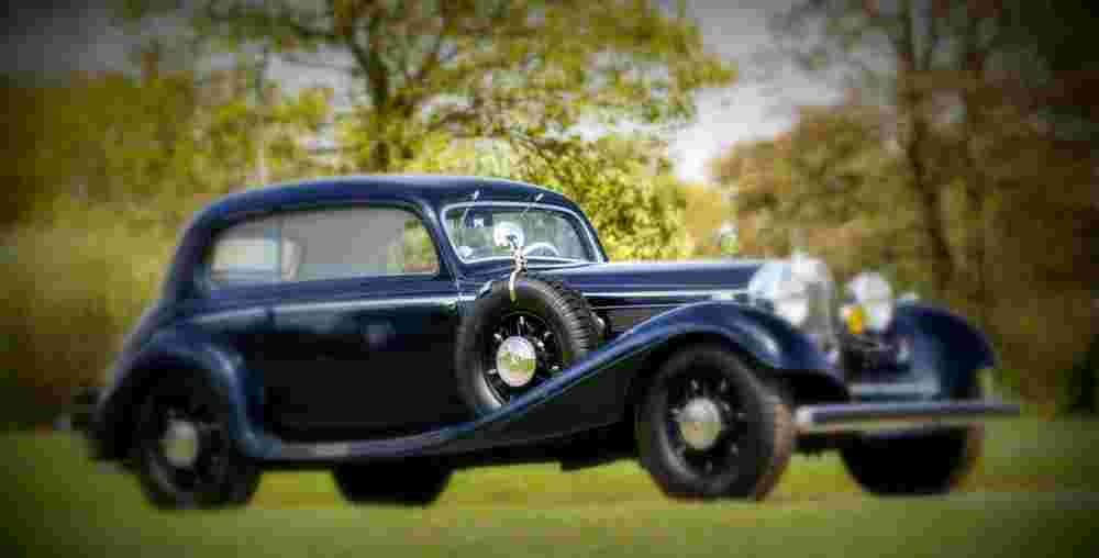 1937 Mercedes Benz 540K Sports Saloon A4 Photo Print