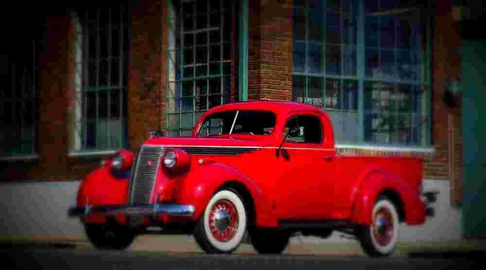 1937 Studebaker J5 Exress Coupe Pickup A4 Photo Print