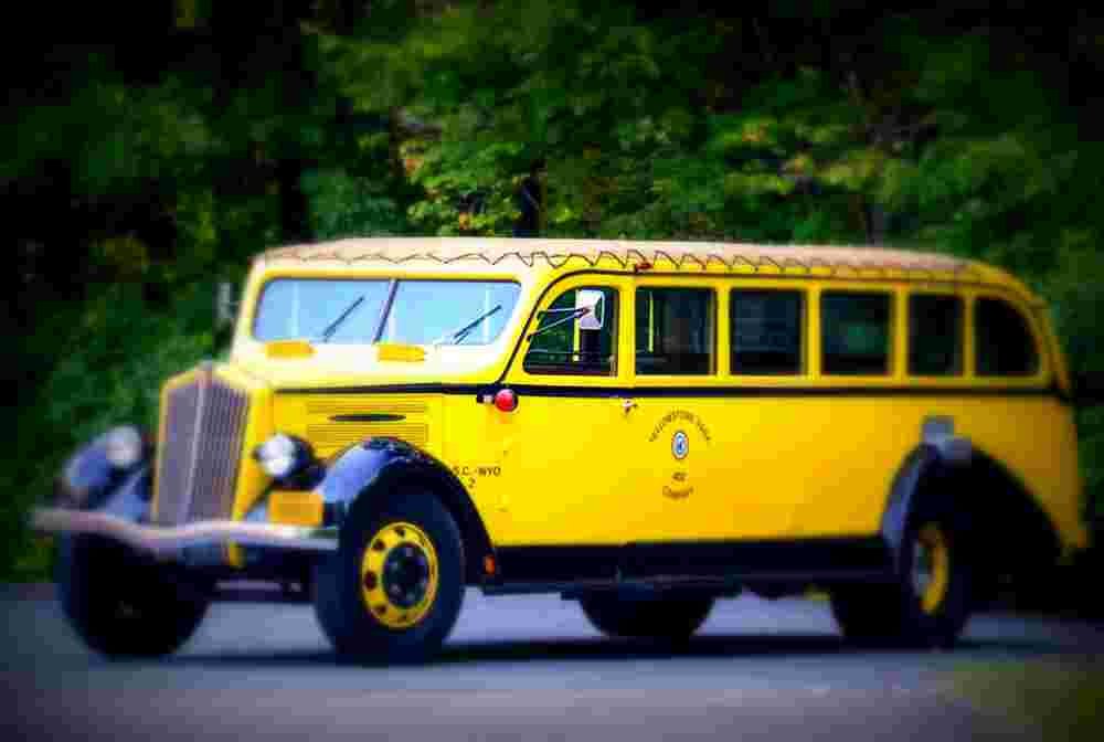 1937 White Model 706 Yellowstone Park Tour Bus Bender A4 Photo Print