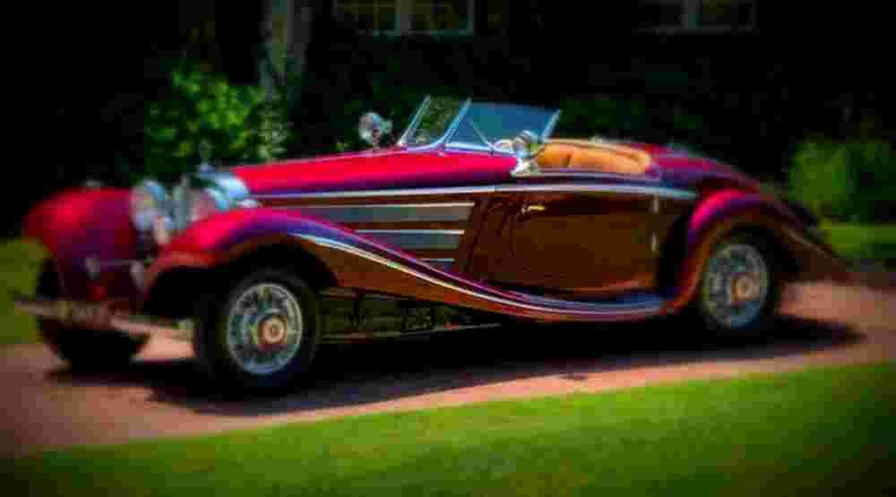 1938 Mercedes Benz 540K Special Roadster Nawrocki A4 Photo Print
