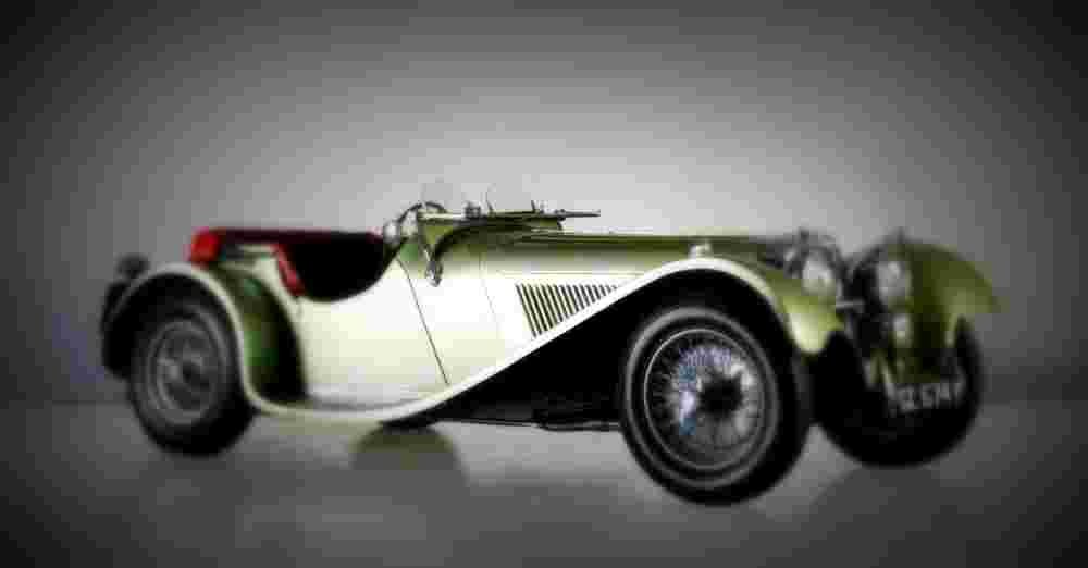 1938 ss 100 3 5 litre roadster A4 Photo Print