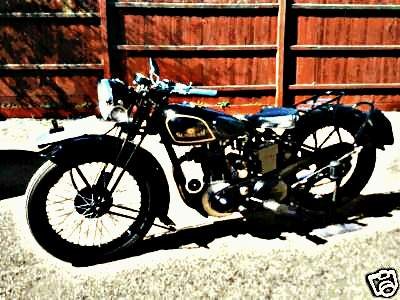 1938 sunbeam motorbike A4 Photo Print
