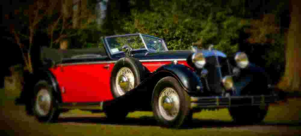 1939 Horch 853A Cabriolet A4 Photo Print