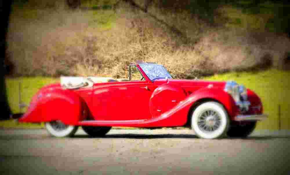 1939 Lagonda V12 Drophead Coupe A4 Photo Print