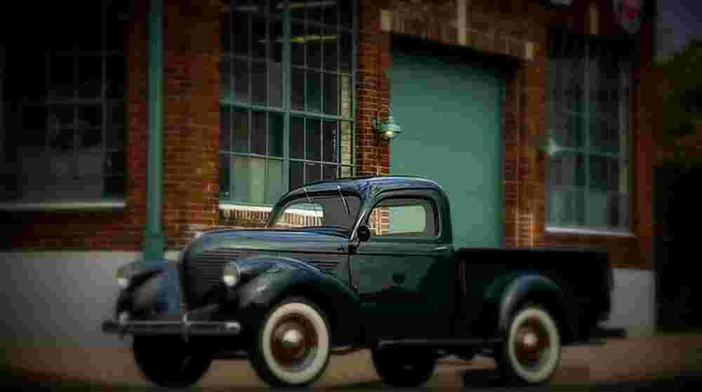 1939 Willys Series 38 Pickup A4 Photo Print