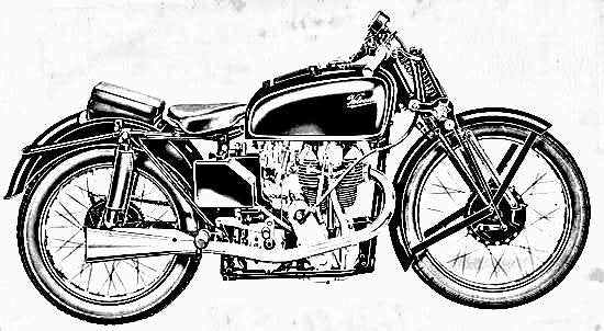 1939 ktt motorbike A4 Photo Print