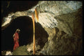194001 Cave With Orange Column (iron Impurities), Swiss Alps A4 Photo Print