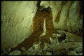 194014 White Stalagmite On Red Flowstone, Lechuguilla Cave, NM A4 Photo Print