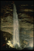 194035 200' High Waterfall, West Virginia A4 Photo Print