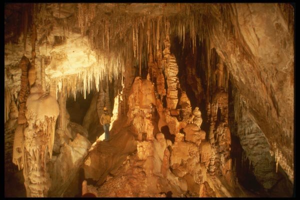 194065 Heavily Decorated Chamber In The Guadalupe Mts., New Mexico A4 Photo Print