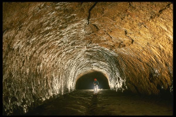 194093 Lava River Cave, Oregon Lava Tube A4 Photo Print