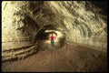 194097 Lava Tube Showing Curbs Marking Different Flows, California A4 Photo Print