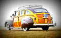 1941 chrysler town country barrelback rear A4 Photo Print