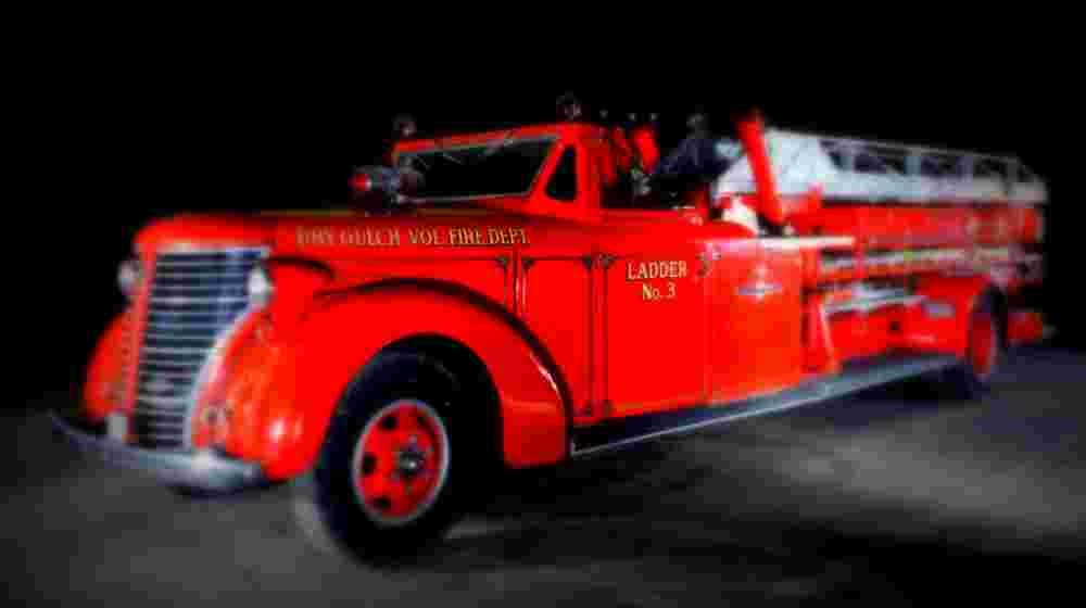 1942 American LaFrance V 12 Fire Truck A4 Photo Print