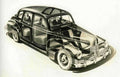 1942 Nash Ambassador cutaway A4 Photo Print