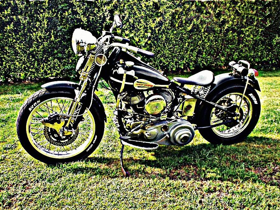 1943 Wla motorbike A4 Photo Print