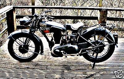 1944 Norton 16H Wd motorbike A4 Photo Print