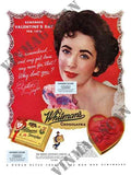  1945 Elizabeth Taylor Whitmans Chocolates 1950S advert A4 Photo Print