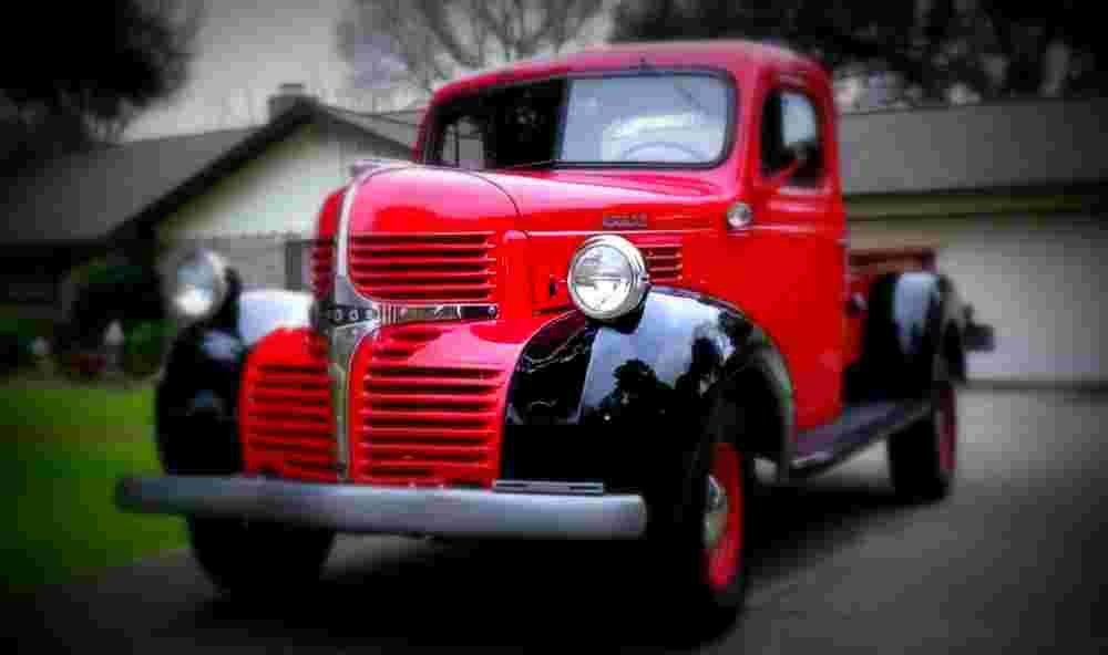 1947 Dodge WD15 Pickup A4 Photo Print