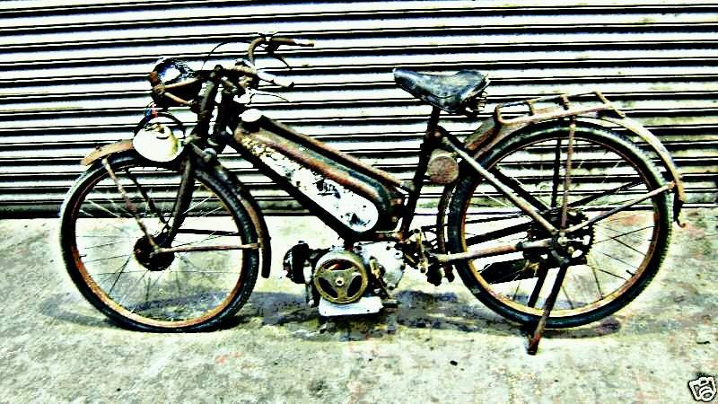 1947 Excelsior motorbike A4 Photo Print