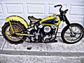 1947 Harley Davidson Knucklehead motorbike A4 Photo Print